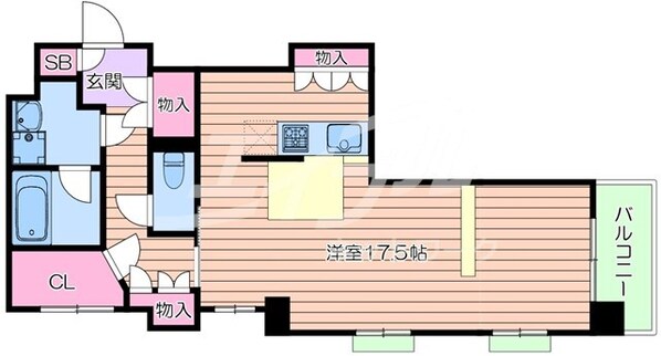 エルプラド楠風の物件間取画像